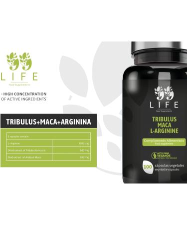 Tribulus Terrestris Supplement | 99 Life Burzeldorn with Maca & L-Arginine | Boost Muscle Mass & Antioxidants | Vegan 100 Veg Capsules | International Shipping Available - Buy Online on GoSupps.com