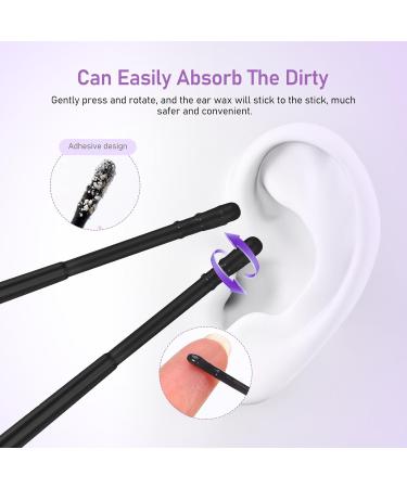 OKUMEYR 200pcs Disposable Ear Wax Removal Sticks with Water-Based Heads Sticky Spiral Ear Cleaner for Safe and Gentle Wax Absorption Suitable for Adults - Buy Online on GoSupps.com