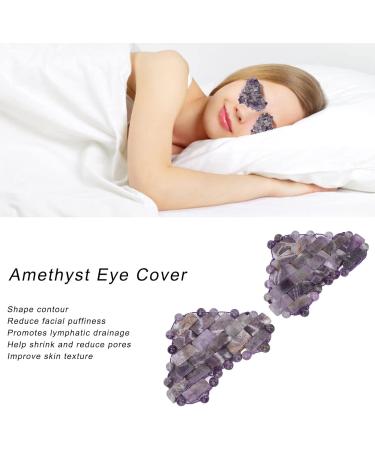 Heart-Shaped Jade Eye Mask | Amethyst Sleeping Mask for Fatigue Relief & Dark Circle Soothing - Buy Online on GoSupps.com