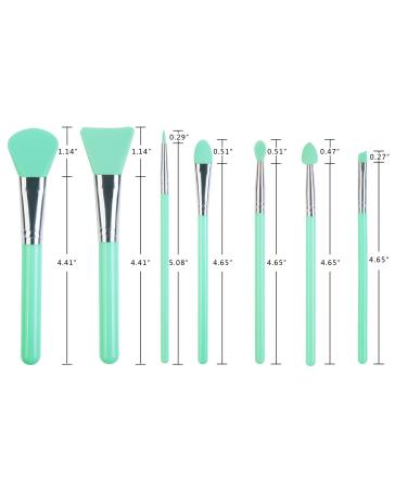 LORMAY 7 Pcs Silicone Brush Applicator Kit for UV Resin Epoxy Art & Makeup - Mint Green - Buy Online on GoSupps.com