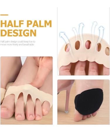 Buy FOMIYES Five Toe Socks & Metatarsal Pads for Women | Open Toe Half Socks & Invisible High Heel Sock Liners - Buy Online on GoSupps.com
