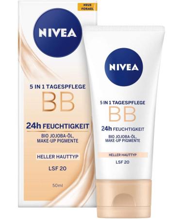  NIVEA Nivea BB 24h Pack of 2 5-in-1 Day Care Moisturizers for Fair Skin Type SPF20 50ml - Buy Online on GoSupps.com