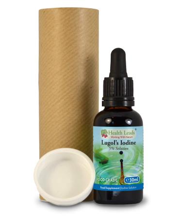 Lugols 5% Iodine Solution 30ml True 5% Liquid Formulation Bulb Pipette for Easy & Accurate Dispensing Formulated & Made in Wales - Buy Online on GoSupps.com