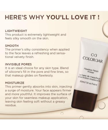 Buy Flawless Finish Primer 30ml - Transparent Makeup Base for Smooth Skin | International Shipping Available - Buy Online on GoSupps.com