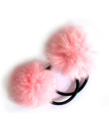 REYIN-CHHN A Pair of Lovely Pom Pom Hair Bands Decorative Pom Poms Band - 2 Inch Pom Pom (Baby Pink) - Buy Online on GoSupps.com
