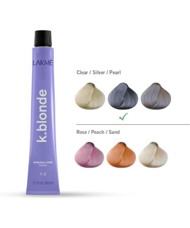 Lakme Blonde Silver Liquid Toner 60 ml Ammonia Free Light Blonde Even Toning Permanent Personal Hair Care - Buy Online on GoSupps.com