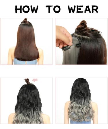 Hair Extensions Clip In Hair Extensions Synthetic Corn Wave 5 Clip in Hair Extensions Heat Resistant Wavy Hairpiece High Temperature 22" for Women Hairpieces Hair Pieces(2) 22inches 2 - Buy Online on GoSupps.com