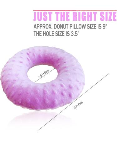 Ear Hole Piercing Pillow for Pain Relief - CNH Pressure Sore Protector with Lavender Minky Dot Fabric - Ideal for Side Sleepers, Tinnitus Support - Buy Online on GoSupps.com