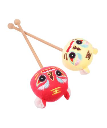 Stobok Zodiac Favors Festival Trigger New Yellow Portable Manual Sticks Massagers Hammer: Home Wooden Style Neck Animal Massage Toy Doll Stress Gift Muscle Back for Tool Shoulder
