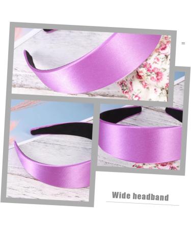 TOVINANNA Wide-brimmed Satin Headband Women's Fashion Headbands Purple Headband Costume Headband Women Headbands for Hair Wide Headband Adult Headbands for Women Headbands for Women Fashion - Buy Online on GoSupps.com