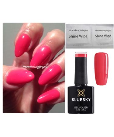 Bluesky PINK Tropix Coral Pink 80505 Tropical Punch Nail Gel Polish UV LED Soak Off 10ml