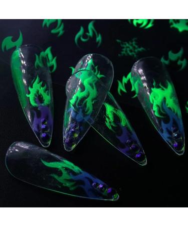 FOMIYES 1 Box Flame Star Sky Stickers Holiday Nail Art Manicure Sets Nail Ornaments Self-Adhesive Nail Stickers Nail Decals for Nail Art Flame Nail Stickers Nail Wraps Fine 3D - Buy Online on GoSupps.com