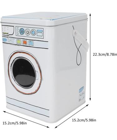 Detergent Container Good Sealing Decor Display Laundry Powder Box Washing Machine Shape with Handle for Washing Tablets for Storing - Buy Online on GoSupps.com