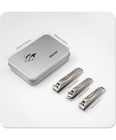 BEZOX Nail Clippers Set - Heavy Duty Stainless Steel Toenail Clippers for Thick Nails - Curved Blade Cutters for Precise Nail Trimming - Gold - Buy Online on GoSupps.com