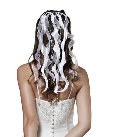 hochzeits-shop-hamburg HBH Hamburger Brautmoden Hairbands F363 One Size Ivory