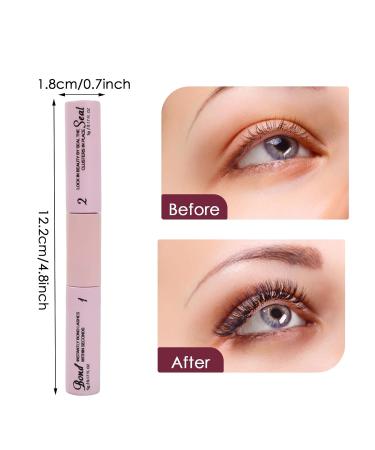 Lash Bond and Seal 2 in 1 Eye Lashes Glue for Individual DIY Cluster Extension Long Lasting Cluster False Eyelash Adhesive Waterproof Strong Hold Fast Removal for Beginner Salon Home - Buy Online on GoSupps.com