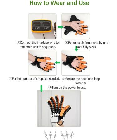 Rehabilitation Robot Gloves Grasping Simulation Pneumatic Finger Rehabilitation Robot Gloves for Arthritis Hemiplegia Stroke Patient (XL) X-Large - Buy Online on GoSupps.com