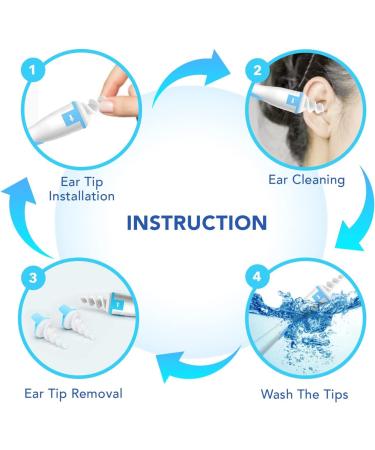 Q Grips Ear Wax Cleaners UK - 16 Pcs Soft Tips for Safe Ear Wax Removal - Adult & Kids - Blue - Buy Online on GoSupps.com