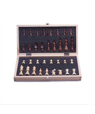 Portable Folding Handmade Board Game Extra 2 Queens for Family Game Toys (Size : 29cm) (39cm)