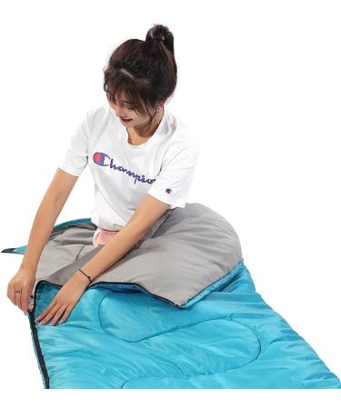 Sleeping Bag 3 Seasons (Summer  Spring  Fall) Warm & Cool Weather - Lightweight Waterproof Indoor & Outdoor Use for Kids  Teens & Adults for Hiking and Camping Blue Single - Buy Online on GoSupps.com