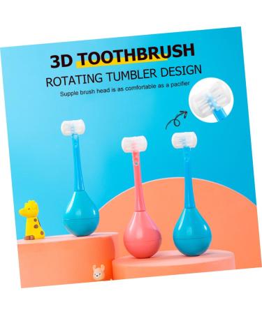 Minkissy 2-Pack Tumbler Toothbrush Set for Kids - Fun Cartoon Design Oral Hygiene Tools for Children - Buy Online on GoSupps.com