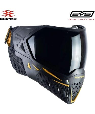 Empire EVS Thermal Paintball Mask/Goggle - Black/Gold + 2 Lenses - Buy Online on GoSupps.com