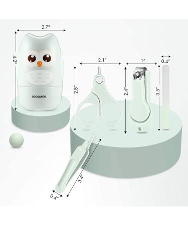 Baby Nail Clippers 4-in-1 Kit with Cute Owl Case for Newborns, Infants, Toddlers, and Kids - Safe Nail Clipper, Scissors, Tweezers, Nail File - Buy Online on GoSupps.com