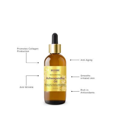 Organic Ashwagandha Oil - 100% Pure Immune Support Collagen Boosting Vegan 1 oz - Healthy Skin & Anti-Wrinkle - Buy Online on GoSupps.com