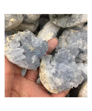 Stone Crafts Natural raw Blue Celestine Crystal Gemstone geode Metaphysical Rough Stone for Home Decor Stone Crystal Reiki