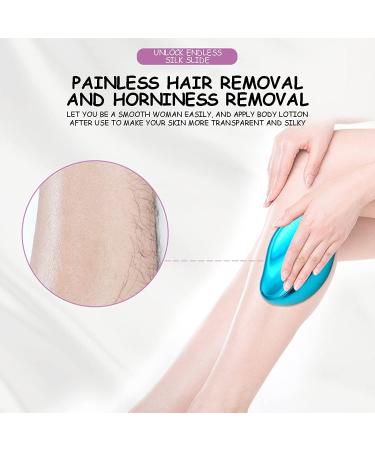 LeMall Painless Crystal Hair Eraser - Magic Hair Remover for Men and Women Hair Removal Epilators for Leg Arm Back Fast & Easy Crystal Hair Eraser (Black) - Buy Online on GoSupps.com