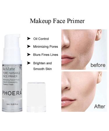 PHOERA Air Cushion CC Cream Foundation Kit with Kabuki Brush and Makeup Sponges - Full Coverage PHOERA Primer for Matte Finish (104 Buff Beige + 105 Sand + 04 Buff Beige CC) - Buy Online on GoSupps.com
