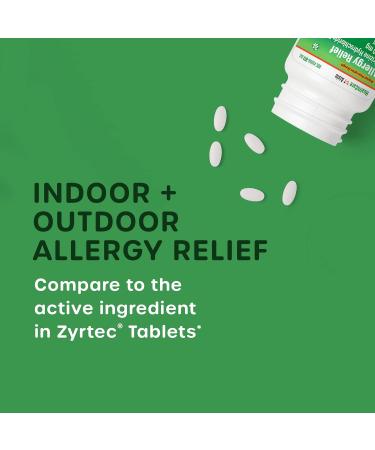 HealthCareAisle Cetirizine Hydrochloride 10mg Allergy Relief Tablets - 90 Count Pack of 1 - Original Prescription Strength 24-Hour Medication - Buy Online on GoSupps.com