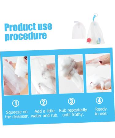 MAGICLULU 2pcs Foaming Net Exfoliating Net Pouches Soap Soap Meshes Soap Saver Pouches Making Pouches Foaming Exfoliating Soap Net Soap Foaming Pouches - Buy Online on GoSupps.com