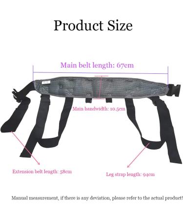 ZZBB Transfer Gait Belt with Handles Nursing Care Assist Strap Patient Lift Slide Medical Sling for Seniors Elderly Mobility Safety Bariatric Walking - Buy Online on GoSupps.com