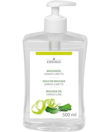 Ginkgo-Lime Massage Oil 500ml with Pressure Dispenser | Relax & Rejuvenate | International Shipping - Buy Online on GoSupps.com