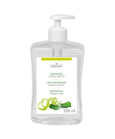 Ginkgo-Lime massage oil with pressure dispenser 500 ml - Buy Online on GoSupps.com