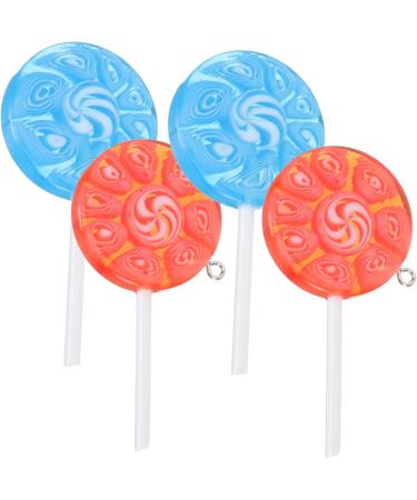 12 Pcs Lollipop Keychain Key Fob Lollipops DIY Charm Key Hanging Charms Dessert Bracelet 6X3CMx5pcs Assorted Colorx5pcs - Buy Online on GoSupps.com