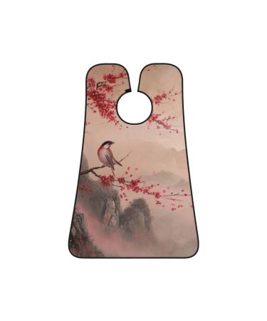 traditional artwallpaper Print Beard Bib Apron Non-Stick Beard Men's Hair Catcher for Shaving Gifts for Men. One Size Black2