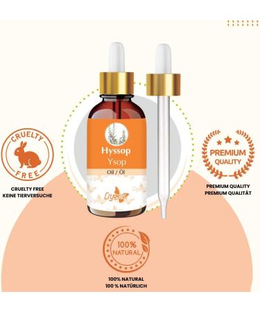  CRYSALIS Crysalis Hyssop Oil (Hyssopus officinalis) 100% Natural Undiluted Carrier Oil 15ml with Dropper - Buy Online on GoSupps.com