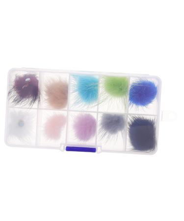 Ipetboom Nail Supplies 1 Box Nail Set Nail s Nail Stamper Nail Polish Kit Trinket Manicure Pompom Balls Nail Puff Magnet Nail Ornaments Nail Charms Nail Art Pompom Fluffy 3d Velvet