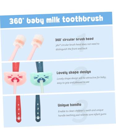 Collbath 2-Piece 360 Silicone Toothbrush Set for Babies & Children | Soft Bristles Oral Care Tools - Buy Online on GoSupps.com