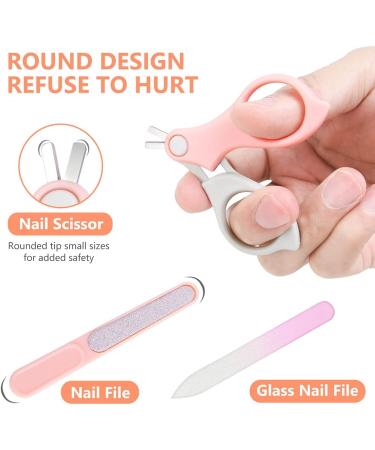 Vicloon Baby Nail Care Kit - 6Pcs Manicure Set for Newborn, Infant, Toddler - Pink - Buy Online on GoSupps.com