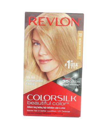 Revlon ColorSilk Hair Color 70 Medium Ash Blonde 1 Each