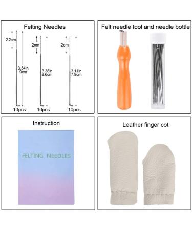 30 PCS Wool Felting Needles Set with 3 Sizes & Tool for DIY Projects - Buy Online on GoSupps.com