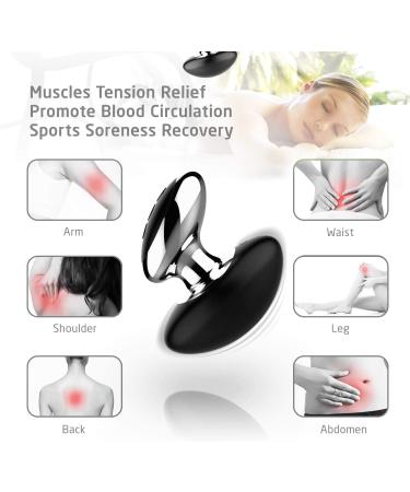 Acvioo Personal Wand Massager - 10 Magic Vibration Modes - Whisper Quiet - Full Body Silicone Therapy - Cordless for Massage and Sports Recovery (Black/Silver) - Buy Online on GoSupps.com