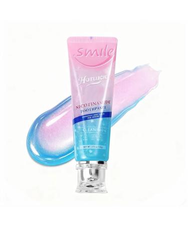 Niacinamide Whitening Toothpaste Peppermint Peach Hotluck Toothpaste Whitening Brightens & Cleanses Freshens Breath - Gentle Deep Cleansing Promotes Gum Health (Pack of 1) - 3.53oz