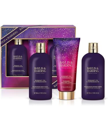 Baylis & Harding Midnight Fig & Pomegranate Bathing Essentials Gift Set - Vegan Friendly - Buy Online on GoSupps.com