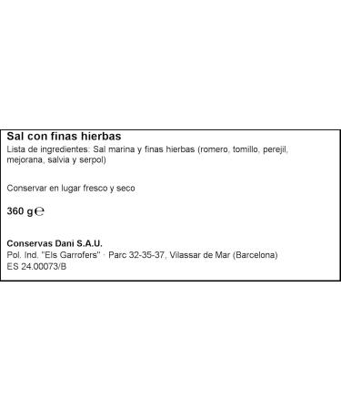 Dani - Sea Salt with Fine Herbs 390g - Buy Online on GoSupps.com