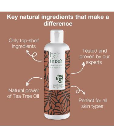 Australian Bodycare Hair Rinse 250ml - Tea Tree Oil Treatment for Lice - 100% Pure Tea Tree Oil Shampoo - Buy Online on GoSupps.com