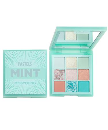 TianWlio Long-lasting multicolor eyeshadow palette 9 colors long-lasting purple eyeshadow multicolor eyeshadow palette with glitter and sparkles